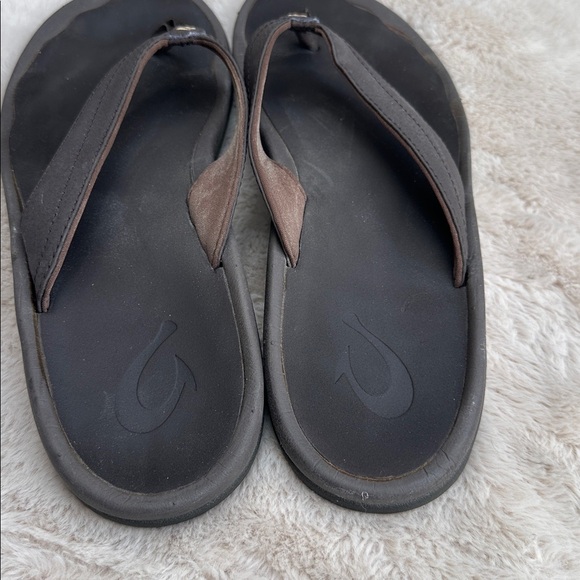 OluKai Kulapa Kai Flip Flop Thong Sandal Shoes Brown Java Wood Womens Size 9 - Picture 4 of 5